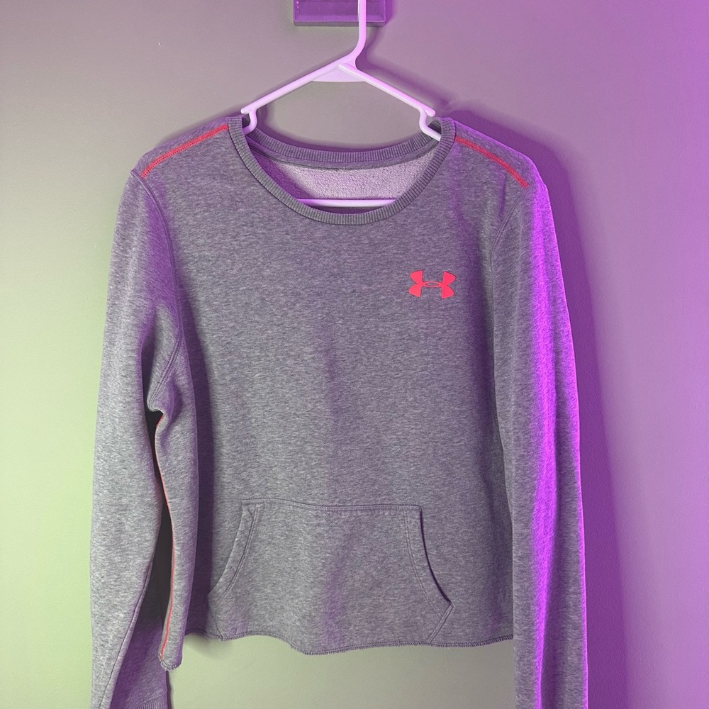 Under Armor Gray Pullover Sweater - image 1